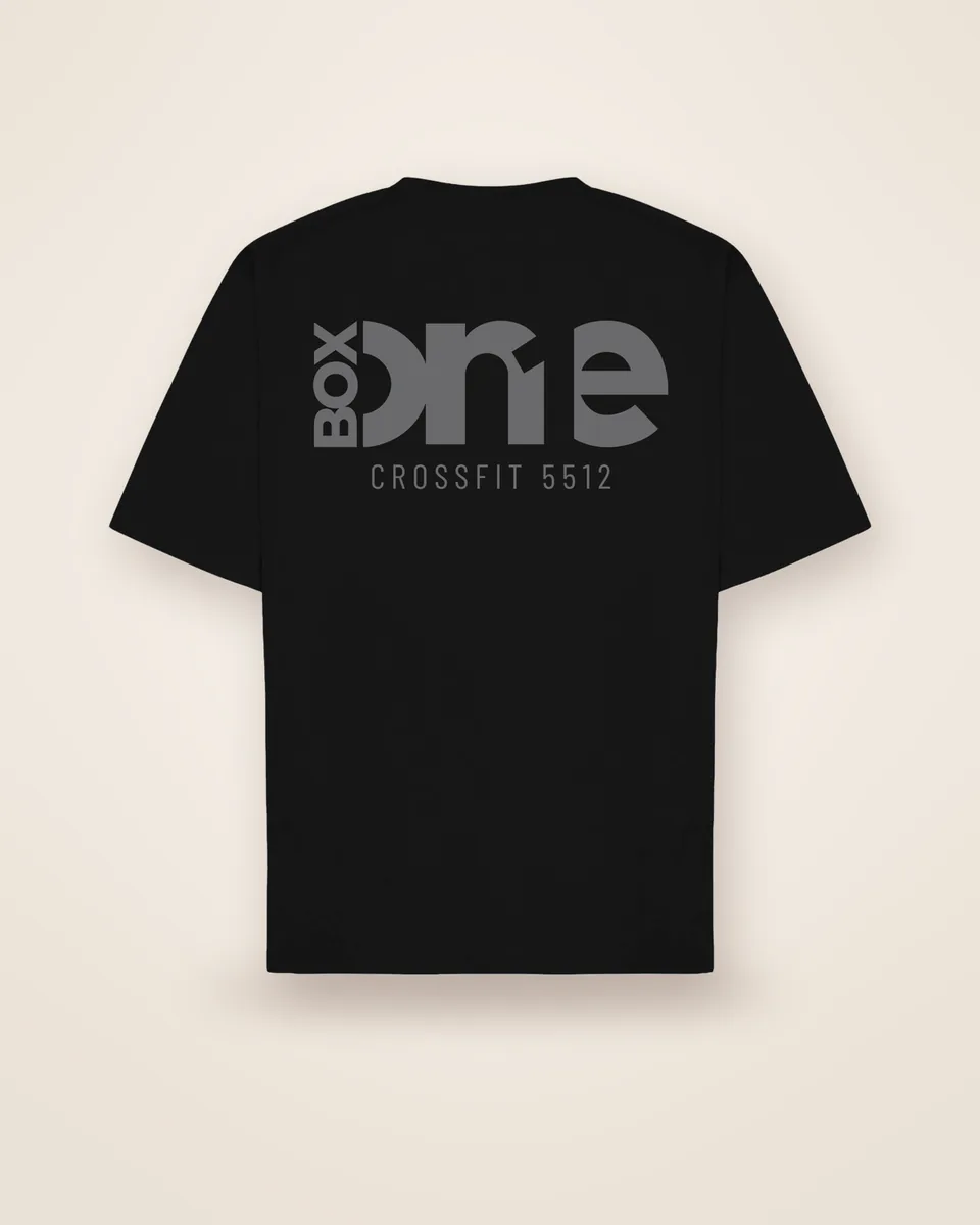 Classic T-shirt i kulsort set bagfra
